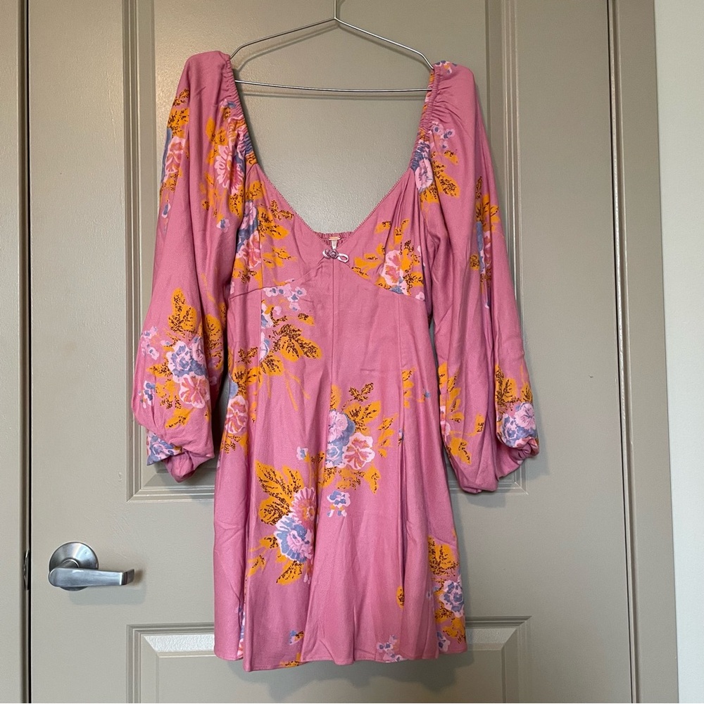 Free People Francesa Dawn Rose Mini Dress